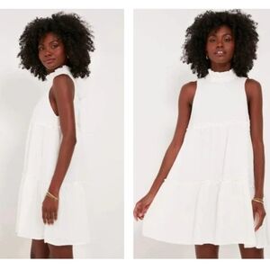 TUCKERNUCK Pomander Place White Gauzy Tiered Ruffle Morgan Dress Summer Sundress